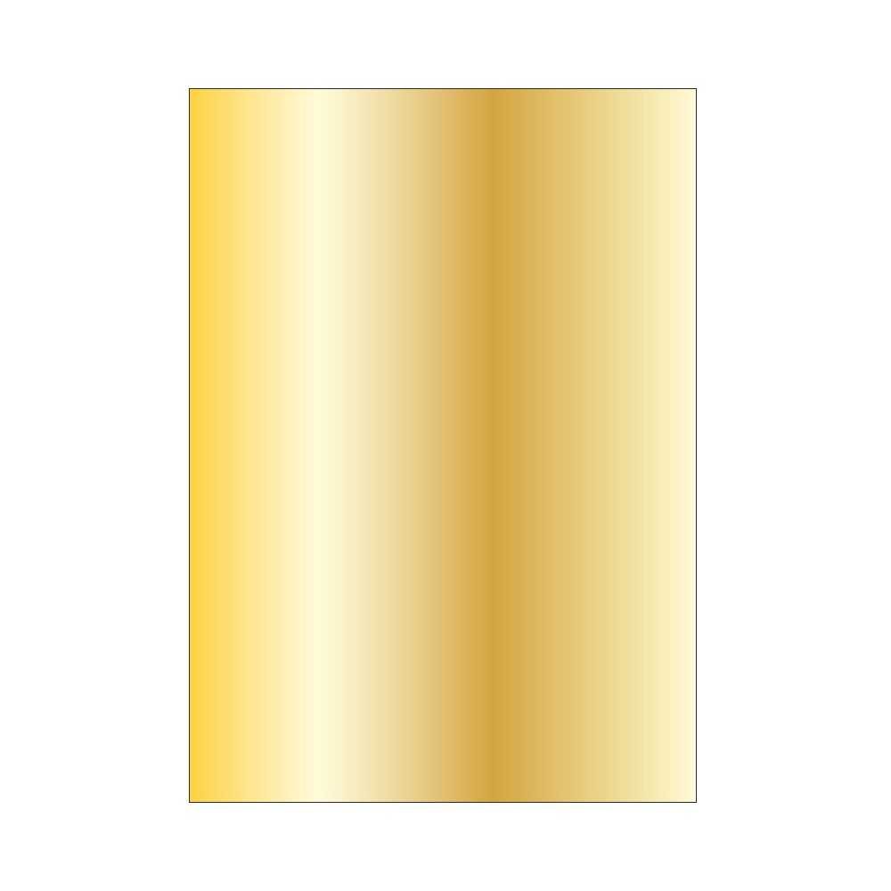 10 Hojas Papel Metalizado Color Oro 130 Gr Apli 11999